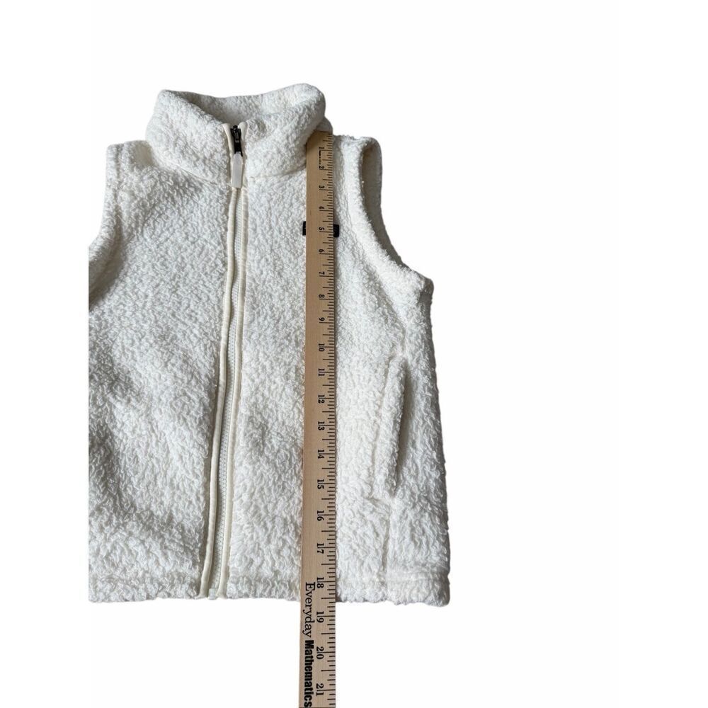 Patagonia Girls Vest Los Gatos Fleece Full Zip White Medium 10 - Picture 6 of 10